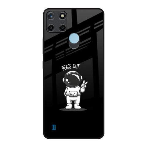 Peace Out Astro Realme C21Y Glass Back Cover Online