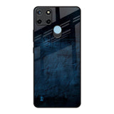 Dark Blue Grunge Realme C21Y Glass Back Cover Online