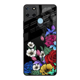 Rose Flower Bunch Art Realme C21Y Glass Back Cover Online