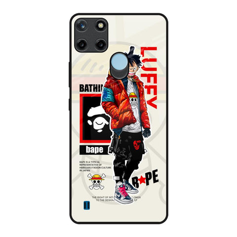 Bape Luffy Realme C21Y Glass Back Cover Online