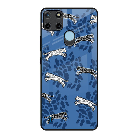 Blue Cheetah Realme C21Y Glass Back Cover Online