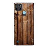 Timber Printed Realme C21Y Glass Back Cover Online