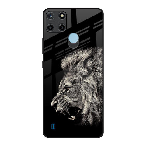 Brave Lion Realme C21Y Glass Back Cover Online