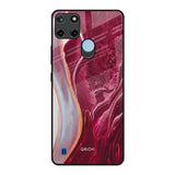 Crimson Ruby Realme C21Y Glass Back Cover Online