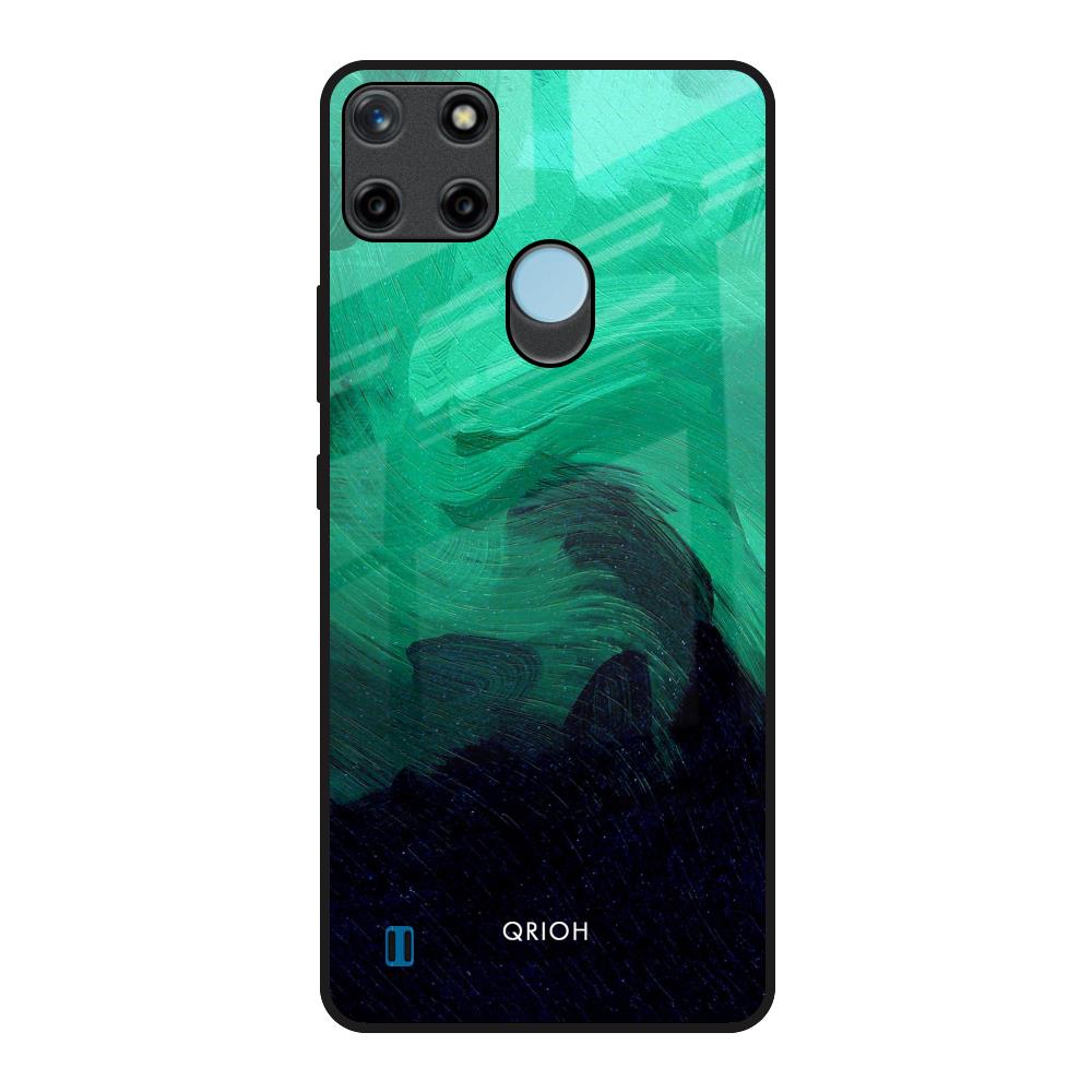 Scarlet Amber Realme C21Y Glass Back Cover Online