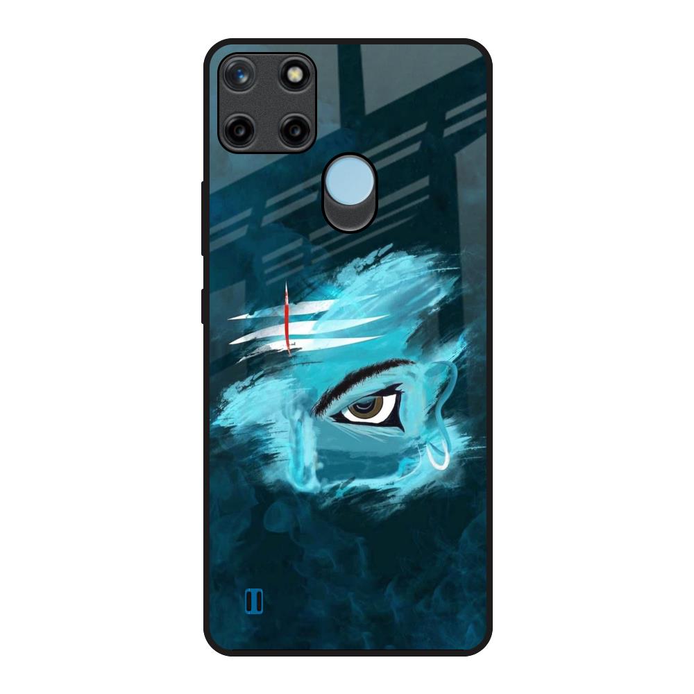 Power Of Trinetra Realme C21Y Glass Back Cover Online