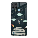 Astronaut Dream Realme C21Y Glass Back Cover Online