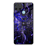 Techno Color Pattern Realme C21Y Glass Back Cover Online