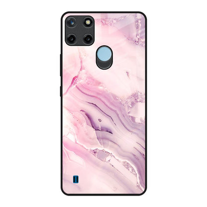 Diamond Pink Gradient Realme C21Y Glass Back Cover Online