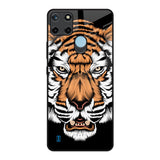 Angry Tiger Realme C21Y Glass Back Cover Online