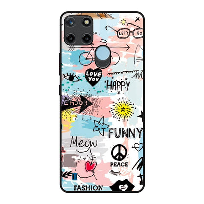 Just For You Realme C21Y Glass Back Cover Online