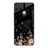 Floating Floral Print Realme C21Y Glass Back Cover Online