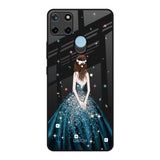 Queen Of Fashion Realme C21Y Glass Back Cover Online
