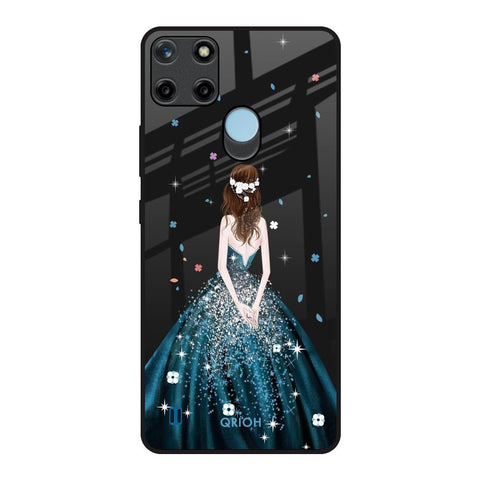 Queen Of Fashion Realme C21Y Glass Back Cover Online