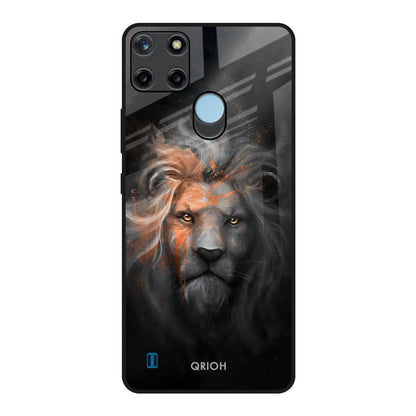 Devil Lion Realme C21Y Glass Back Cover Online