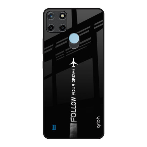 Follow Your Dreams Realme C21Y Glass Back Cover Online