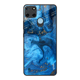 Gold Sprinkle Realme C21Y Glass Back Cover Online