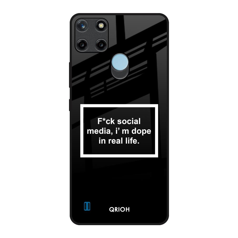 Dope In Life Realme C21Y Glass Back Cover Online