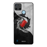 Japanese Art Realme C21Y Glass Back Cover Online