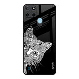 Kitten Mandala Realme C21Y Glass Back Cover Online