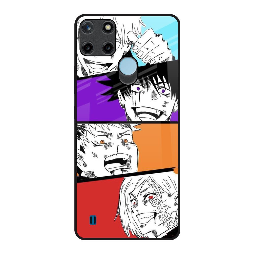 Anime Sketch Realme C21Y Glass Back Cover Online