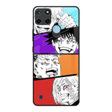 Anime Sketch Realme C21Y Glass Back Cover Online