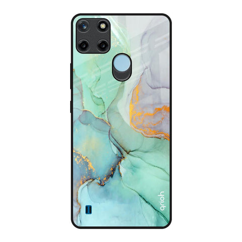Green Marble Realme C21Y Glass Back Cover Online