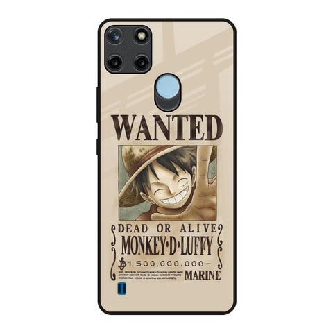 Luffy Wanted Realme C21Y Glass Back Cover Online