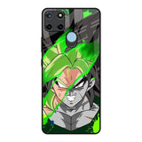 Anime Green Splash Realme C21Y Glass Back Cover Online