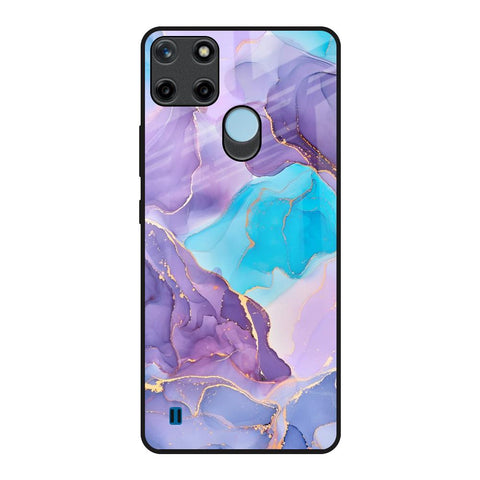 Alcohol ink Marble Realme C21Y Glass Back Cover Online