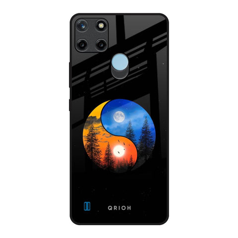 Yin Yang Balance Realme C21Y Glass Back Cover Online