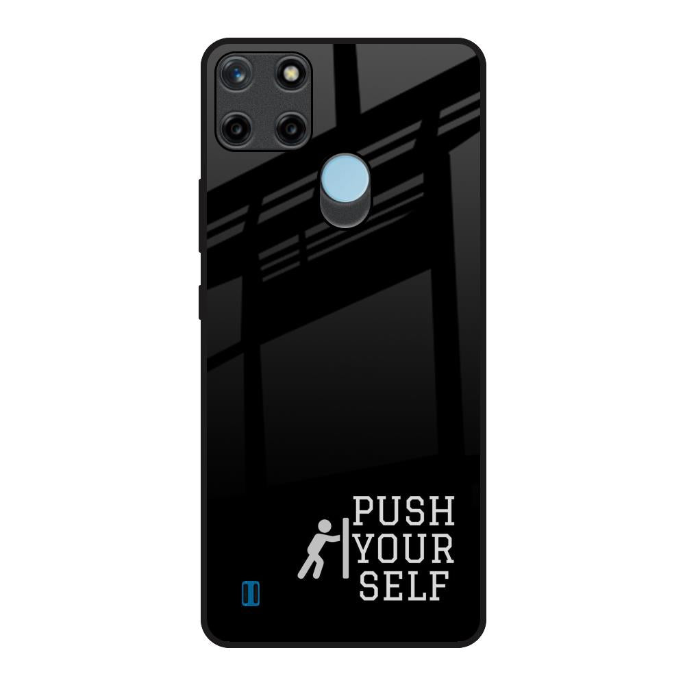 Push Your Self Realme C21Y Glass Back Cover Online
