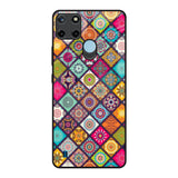 Multicolor Mandala Realme C21Y Glass Back Cover Online