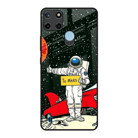 Astronaut on Mars Realme C21Y Glass Back Cover Online
