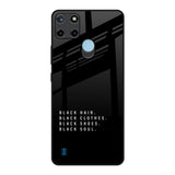 Black Soul Realme C21Y Glass Back Cover Online