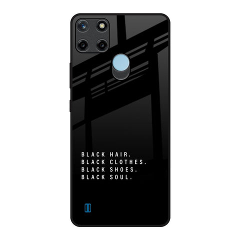 Black Soul Realme C21Y Glass Back Cover Online