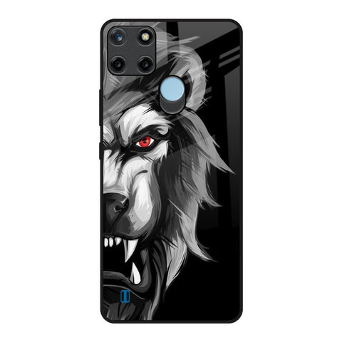 Wild Lion Realme C21Y Glass Back Cover Online