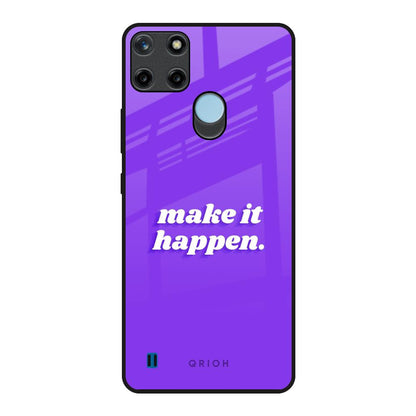 Make it Happen Realme C21Y Glass Back Cover Online