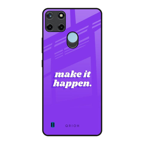 Make it Happen Realme C21Y Glass Back Cover Online