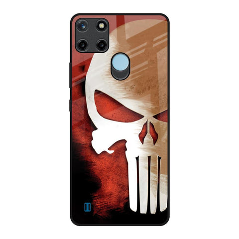 Red Skull Realme C21Y Glass Back Cover Online