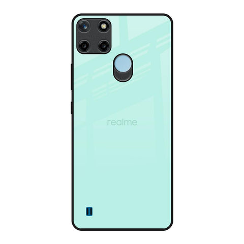 Teal Realme C21Y Glass Back Cover Online