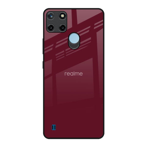 Classic Burgundy Realme C21Y Glass Back Cover Online