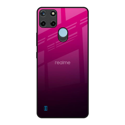 Purple Ombre Pattern Realme C21Y Glass Back Cover Online