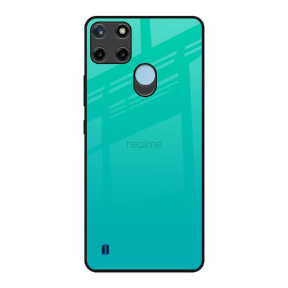 Cuba Blue Realme C21Y Glass Back Cover Online