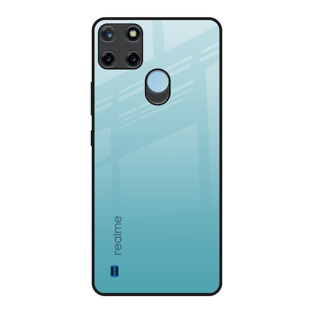 Arctic Blue Realme C21Y Glass Back Cover Online