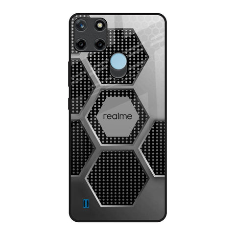 Hexagon Style Realme C21Y Glass Back Cover Online