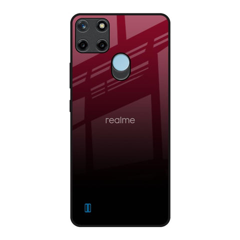 Wine Red Realme C21Y Glass Back Cover Online