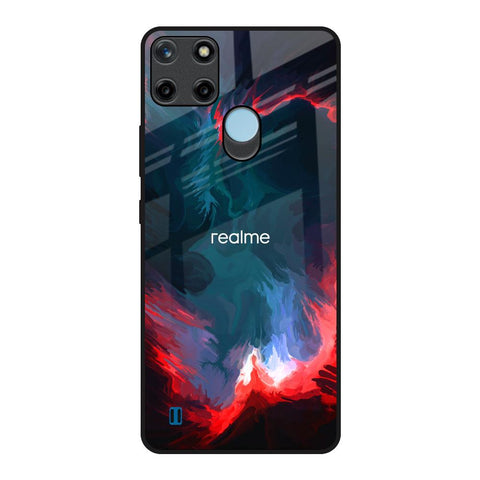 Brush Art Realme C21Y Glass Back Cover Online