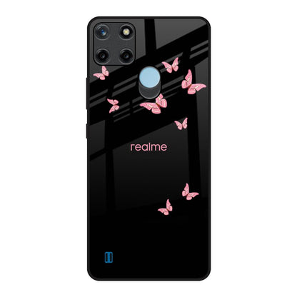 Fly Butterfly Realme C21Y Glass Back Cover Online
