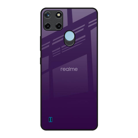 Dark Purple Realme C21Y Glass Back Cover Online